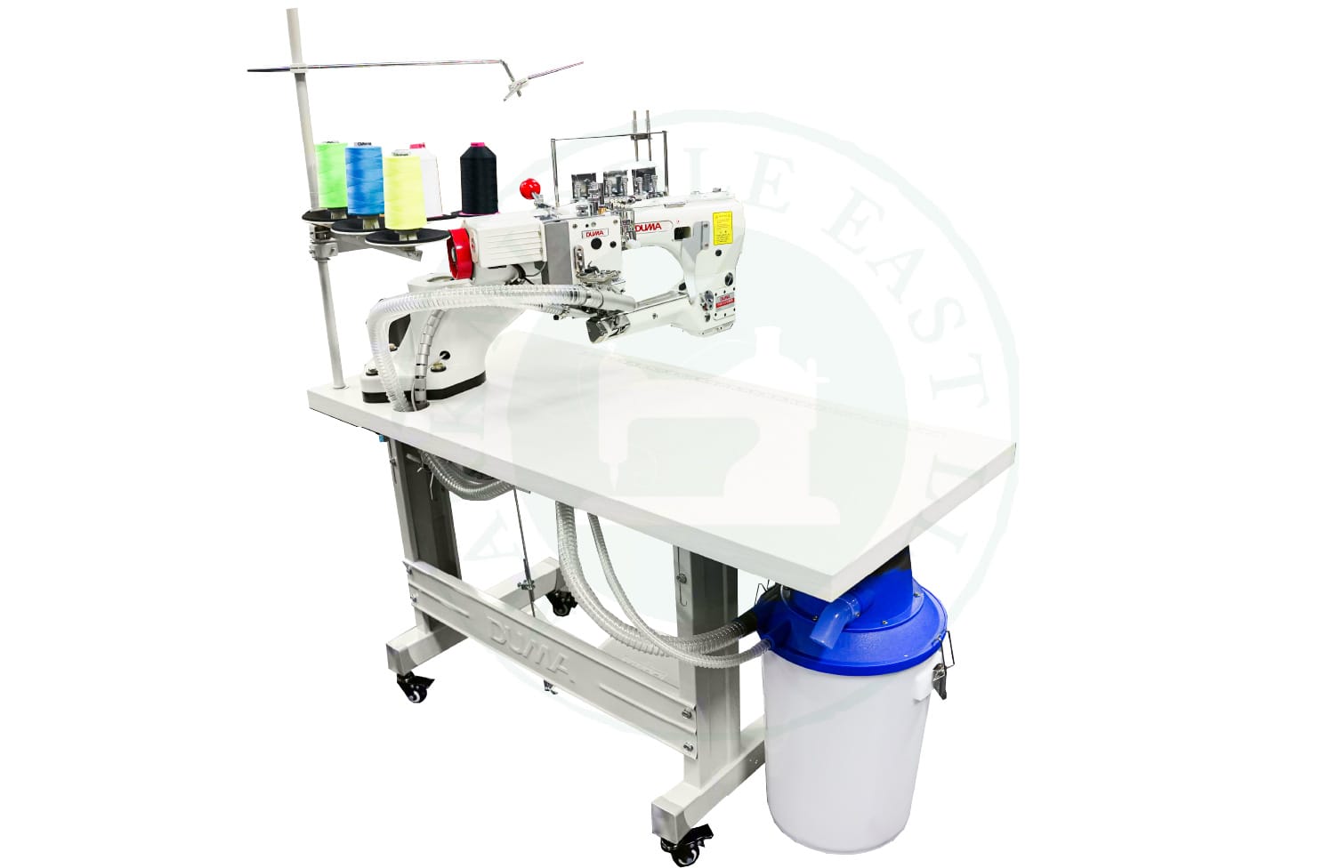 4 THREAD 6 NEEDLE FEED OF ARM MACHINE